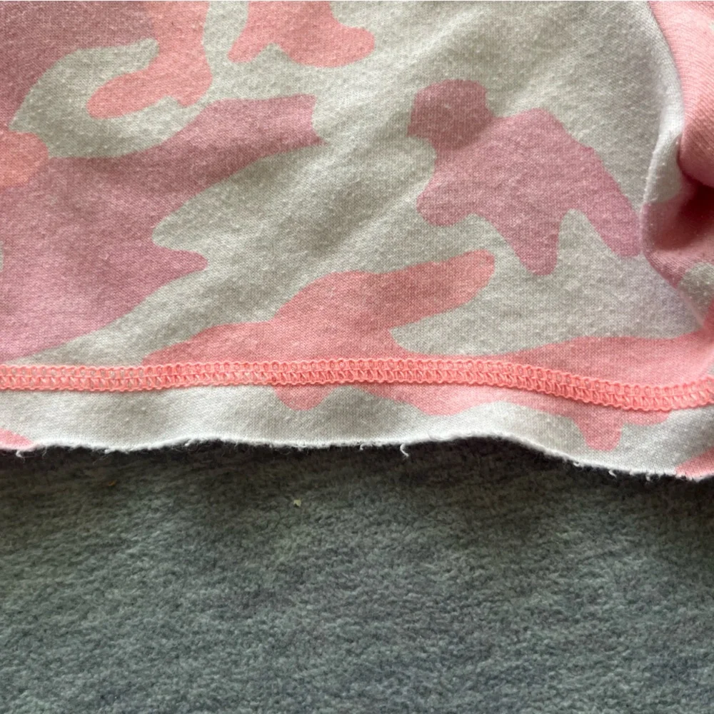 Justice kids girls size medium 10‎ camouflage pink white cotton rough hem shorts